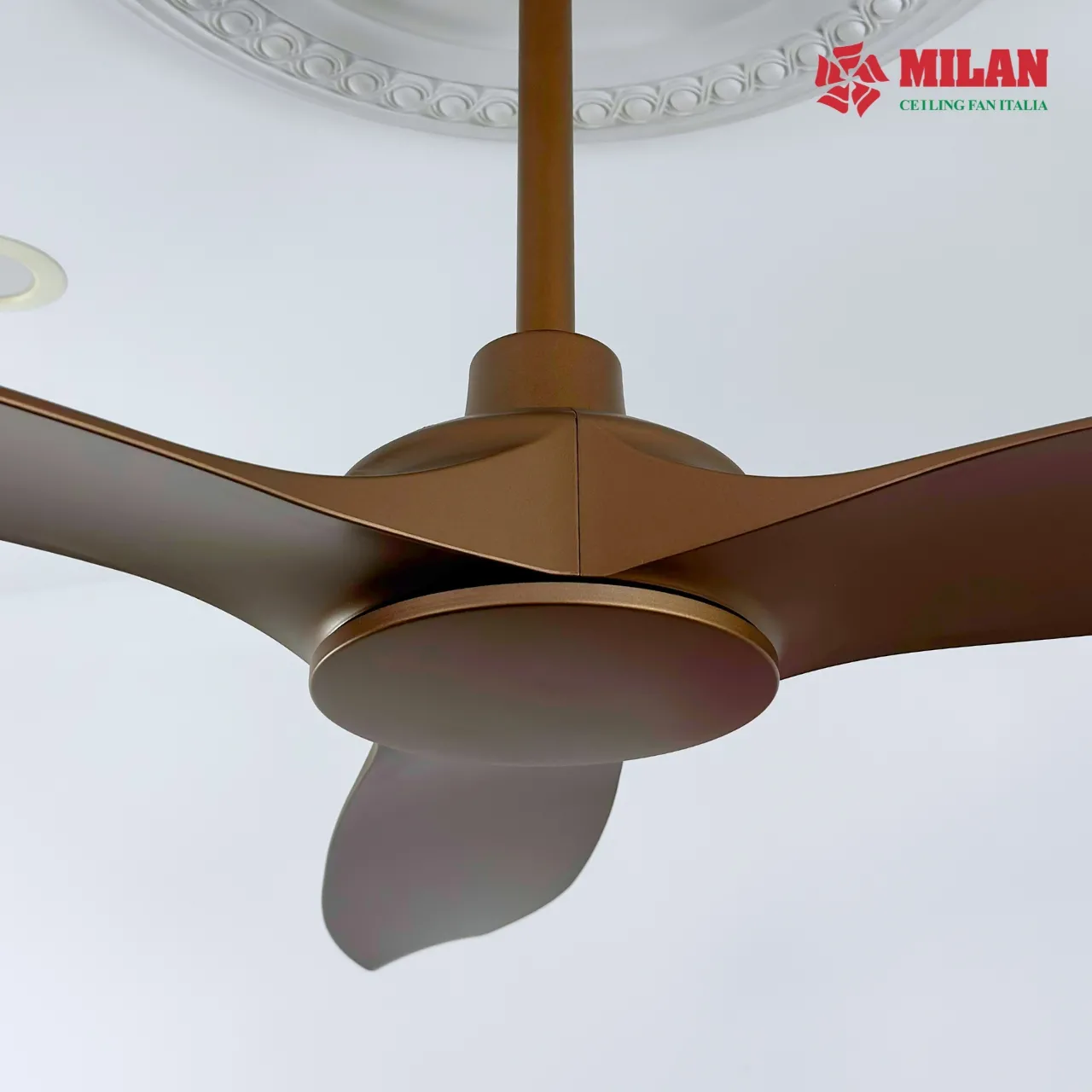 Quạt trần 3 cánh FY533 phù hợp nhiều không gian có diện tích khác nhau.